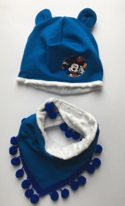Mouse black and pink set - cap and neckerchief (1) (1) (1) (1) (1) (1) (1) (1)