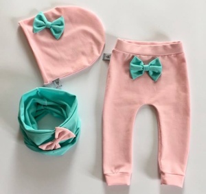 Mint and pink leggins