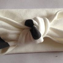 Droples on ecru headband