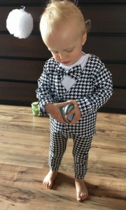 Komplet pepitka- frak, body, baggy