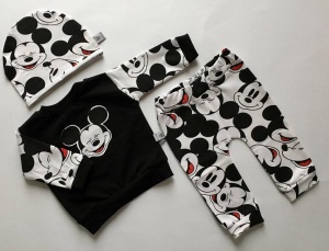 Mickey set - trousers + blouse and cap (1)