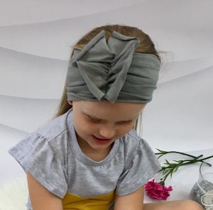 Opaska z falbanką stal