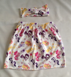 My Little Pony skirt and headband