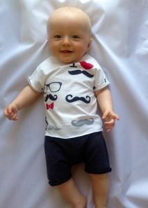 Moustache set - t-shirt and shorts