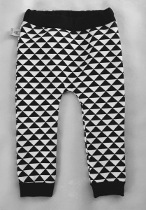 Triangle trousers with black