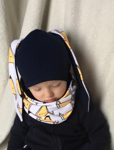 Foxes set - cap and chimney scarf