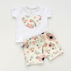 Birds set - shorts and t-shirt 