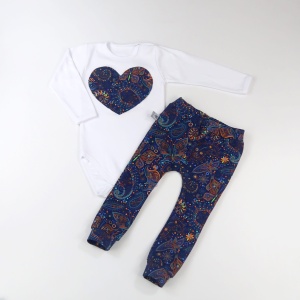 Komplet księżycowy - legginsy+body dł. rękaw