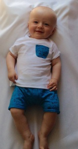 Turquoise creatures set - t-shirt and shorts