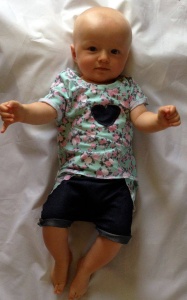 Roses set - t-shirt and shorts