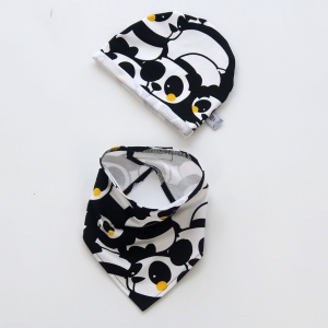 Neavy blue and white Mickey set with small ears - cap and neckerchief (1) (1)