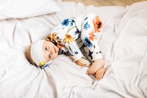 Komplet polne kwiaty  - legginsy i bluza 