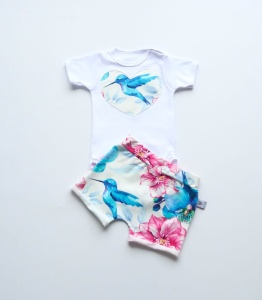 Komplet koliberki - body i szorty