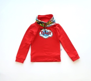 Bluza komiks z kominem