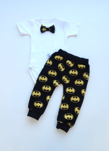 Komplet batman - baggy i body z muchą   