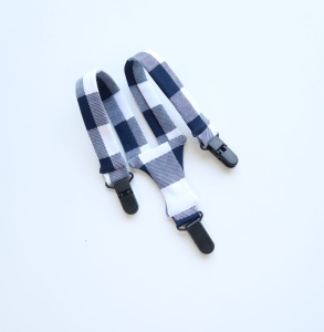Shepherd’s plaid set - body, braces and shorts  (1) (1) (1) (1)
