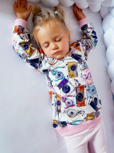 Bluza aparaty fotograficzne i róż