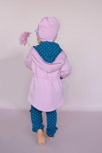 Rabbit coat pink and mélange (1) (1)