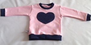 Bluza jeans z różem