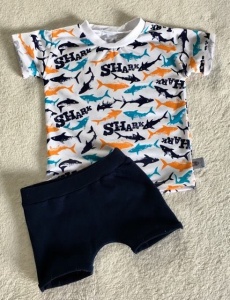 Sharks set - t-shirt and shorts