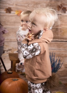 Bluza misie brąz na zamek 