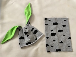 Clouds set - cap and chimney scarf