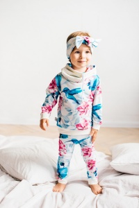 Komplet koliberki z ecru - bluza z kominem+legginsy