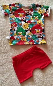 Angry Birds with red set - t-shirt and short