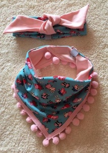 Peppa set - neckerchief and headband