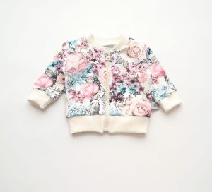 Bluza bomberka romantyczne róże