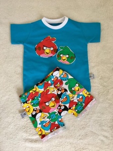 Angry Birds  set - t-shirt and shorts 