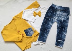 Neavy blue set with buttons - trousers, body and coat (1) (1)