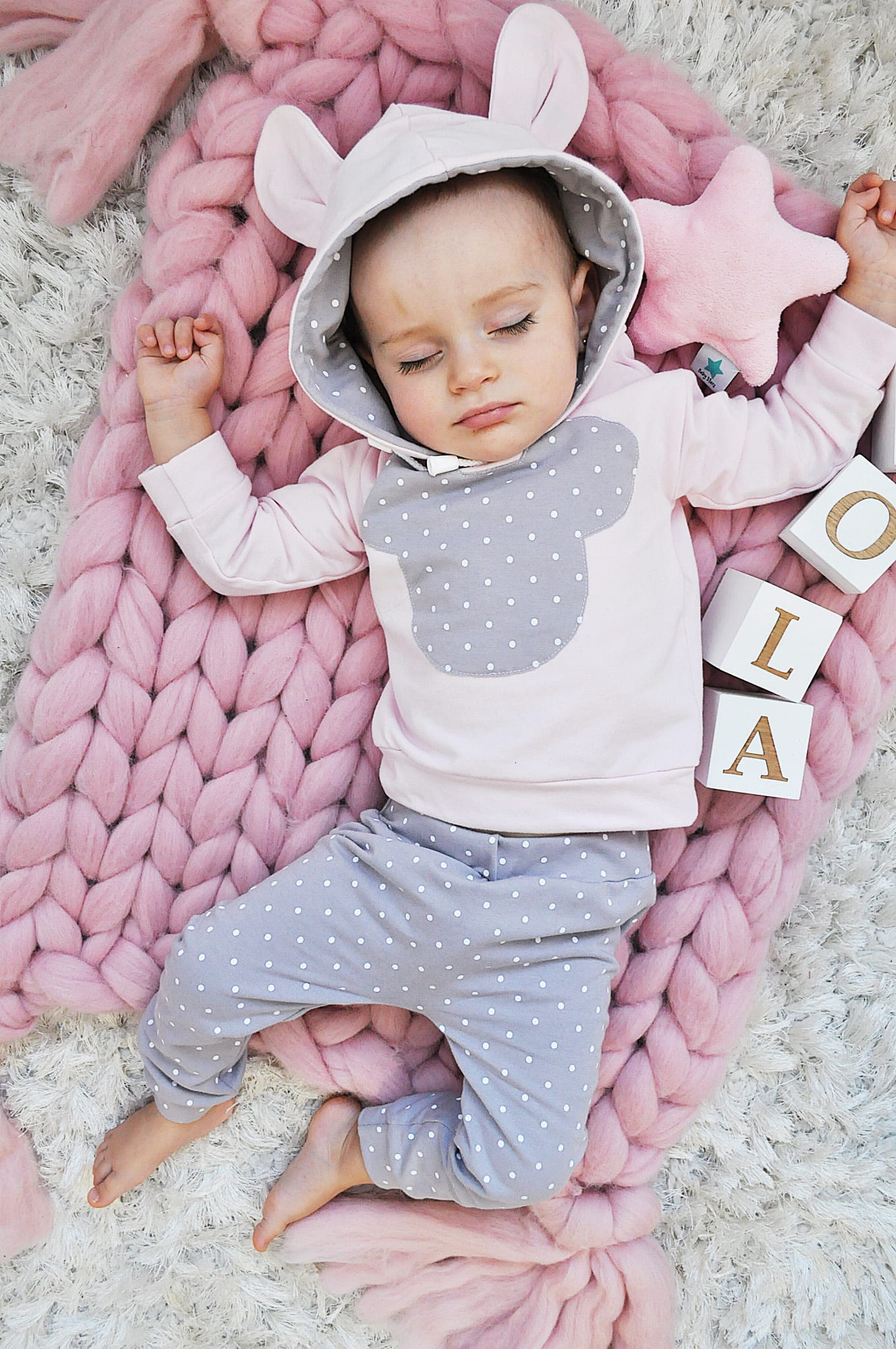 Komplet Miki z uszami - legginsy i bluza 