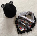 Mickey and Minnie set with small ears - cap and neckerchief