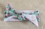 Mint roses headband