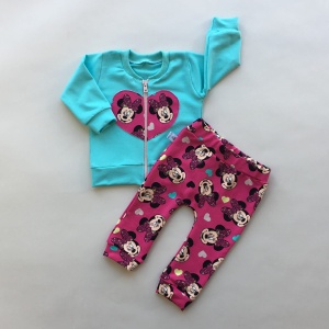 Red Minnie Mouse set - trousers + blouse (1) (1) (1) (1)