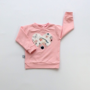Jeans blouse with pink (1)