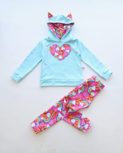 Dino pink set - hooded blouse and trouses (1) (1)