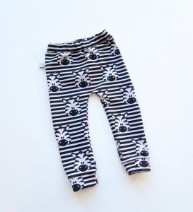 Gray zebras leggins