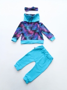 Hummingbird set - leggins + blouse with chimney + headband (1) (1)