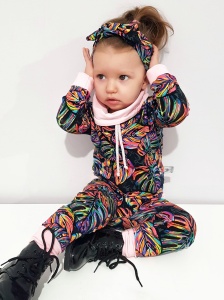 Bluza monstery fluo z kominem 