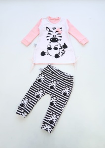 Zebra dress with leggins and headband  (1) (1)