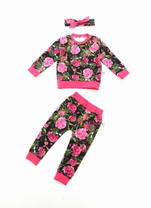 Hummingbird set - leggins + blouse with chimney + headband (1) (1) (1) (1)