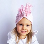 Turban róż pudrowy