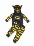 Komplet żółty batman -  baggy i bluza z kapturem