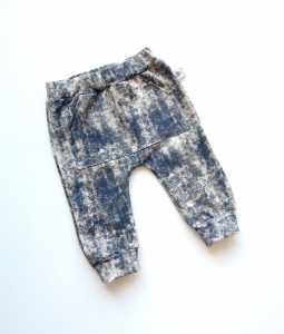Baggy jeans granat kangurek  