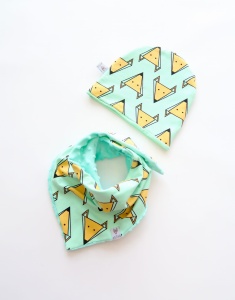 Foxes set - cap and neckerchief (1)