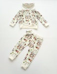 Komplet pastelowe łapacze - bluza z kominem i legginsy 