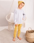 Bluza organic melanż jasnoszary