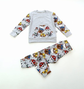 Gold Batman set - trousers + blouse (1) (1) (1) (1) (1)